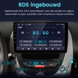 Hexinex - Autoradio Geschikt Voor Toyota Aygo/PEUGEOT 107/Citroen C1 2005-2014 - Android 15 2+64GB - Draadloos Apple Carplay & Android Auto - — thumbnail 3