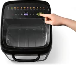 Heteluchtoven met panoramadak - Airfryer mini-oven - Grote maaltijden bereiden - 9 functies 125 liter - XXL accessoireset - Mat zwart — thumbnail 3