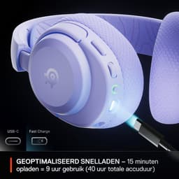 SteelSeries Arctis Nova 3 Wireless - Draadloze Gaming Headset - PC, Switch, Mobiel - Lavender — thumbnail 2