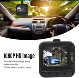 Dailygoody - Dashcam - Duurzame Autorecorder - Bewegingsdetectie en Continue Opname - 14 x 11 x 7 cm - Veilig Rijden - Geschikt voor Auto's - Compacte... — thumbnail 5