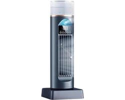 Kolomventilator - Stille ventilator - Frisse lucht - 6 snelheden - 34 cm hoog - Zwart