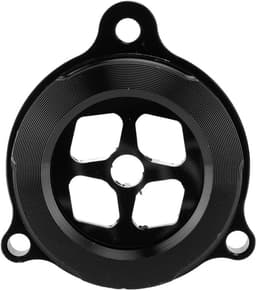 Transparante oliefilterdop van aluminiumlegering, CNC-precisiegefreesde beschermkap, geschikt voor Raptor 700/700R, zwart. — thumbnail 1