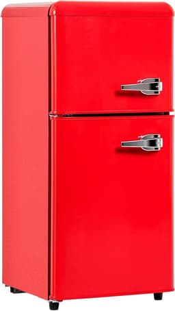 Kleine Koelkast - Compacte Koelkast - Dranken Koelen - Dubbele Deuren - 60 liter - Rood — thumbnail 1