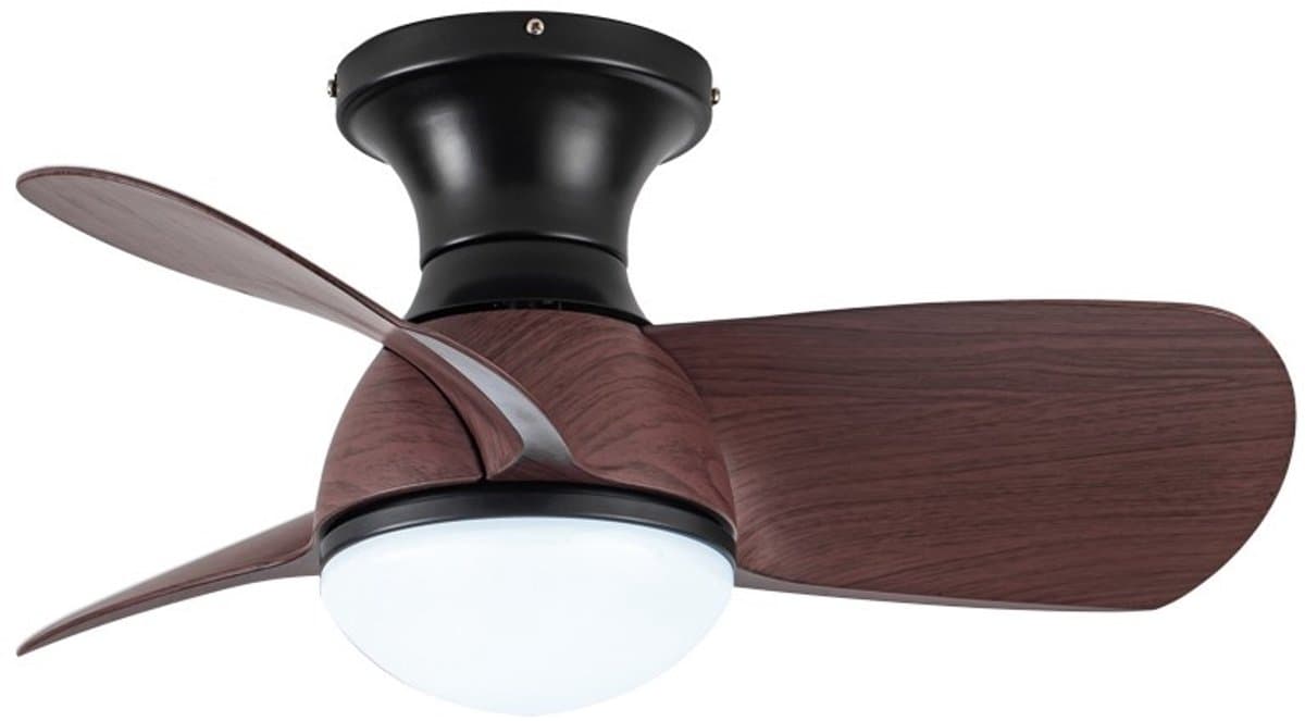 CristalRecord - Plafondventilator Epona Mini Ø 64 cm hout zwart — afbeelding 1