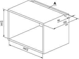 Inbouw Magnetron - Keukenapparaat - Snel Eten - Roestvrij Staal - 20 Liter - Zwart — thumbnail 2