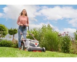 Accugrasmaaier - Elektrische maaier - Gazon onderhoud - 3INONE functie - 38 cm maaibreedte - Zwart