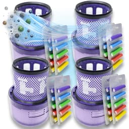 4 Stuks wasbare filters geschikt voor Dyson v11 v15 - SV14 SV15 SV17 SV22 SV28 SV47 +40x geurstaafjes vervangt: #970013-02 #97001302 — thumbnail 1