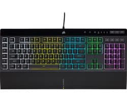 Corsair K55 RGB Pro - Gaming Toetsenbord - Membraam toetsen - Qwerty Zwart