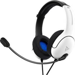 PDP Gaming LVL40 Wired Stereo Headset - White (PS5/PS4) — thumbnail 1