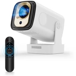 NaevaMi Beamer 4k - HY310 Android 11 - 4K Native 1080P Autofocus - 330ANSI Dual Wifi BT5.4 Air Mouse Voice - Beamer Kopen - Android - Beamer Projector - 4k Projector - 4k Beamer - Thuisbioscoop of Buiten - Wit — thumbnail 1
