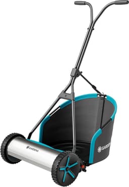 Kooimesmaaier - Handgrasmaaier - Engels Gazon Maaien - Wrijvingsloze Technologie - 40 cm Maaibreedte - Grijs — thumbnail 1