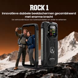 Blackview ROCK 1 Robuuste Smartphone - 24GB RAM - 256GB ROM - Android 16 - 15000mAh - Gemini AI Robuuste Telefoon - 6,56 inch - IP68/IP69K - 4G Dual SIM - NFC - OTG - GPS - Zwart — thumbnail 5