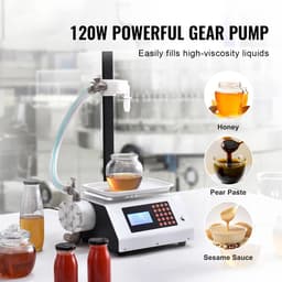 Automatische Vloeistof Vulmachine 50-5000g Digitale Flessenvuller met 120W Tandwielpomp - Professionele Liquid Filling Machine voor Parfum, Drank, Olie, Honing en Sauzen - Nauwkeurige Doseermachine met Verstelbare Standaard en Anti-Druppel Nozzle — thumbnail 2