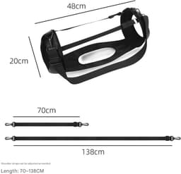 geschikt voor JBL Boombox3 draadloze Bluetooth-luidspreker beschermhoes van PU, crossbody opbergtas van EVA geschikt voor Ares-luidspreker. — thumbnail 1