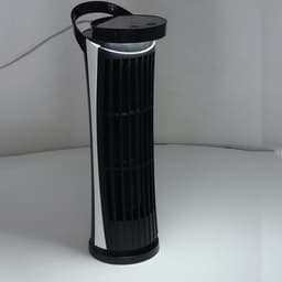Torenventilator Bladloos - Ventilator Tafelmodel - Zomerse Koelte - 90 Graden Oscillatie - 27D x 10W x 9H cm - Zwart — thumbnail 1