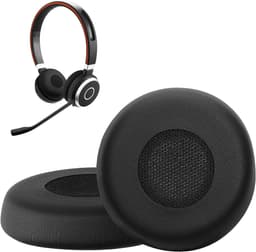 kwmobile 2x oorkussens geschikt voor Jabra Evolve 65 SE - Earpads voor koptelefoon in zwart — thumbnail 3