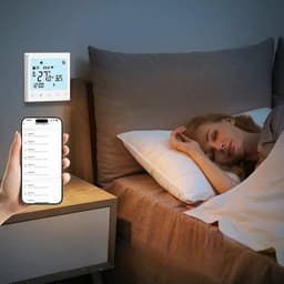 Thermostaat inbouw WiFi touchscreen wit | 4-draads 230V 3A | Programmeerbaar dag/week | Tuya Smart Life, Google Home, Alexa — thumbnail 4