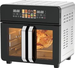 Heteluchtfriteuse XXL - Airfryer Oven - Gezond Koken - Grote Capaciteit - 23 Liter - Zwart — thumbnail 1