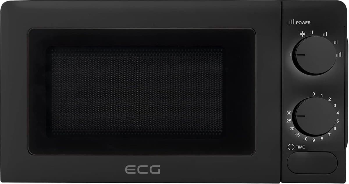 Compacte Magnetron - Kleine Oven - Snelle Maaltijden - Draaiplateau Inbegrepen - 17 Liter Capaciteit - Zwart — afbeelding 1