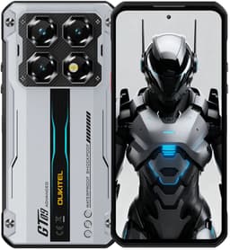 OUKITEL WP60 5G Rugged Smartphone - 8GB RAM + 256GB Opslag - 7,2 inch HD+ Scherm - 10000mAh - Zilverterij - 108MP Camera - NFC - Android 15 — thumbnail 1