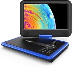ieGeek Draagbare DVD Speler Auto - 11.5 Inch - 9,5 Inch Oogbeschermend Scherm - USB - Draaibaar Scherm - 5 Uur Oplaadbare Batterij - voor Kinderen en in de Auto - IK-902 - Blauw — thumbnail 1