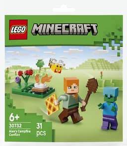 LEGO Minecraft - Alex en de strijd bij het kampvuur Constructiespeelgoed — thumbnail 1