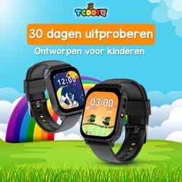 TeddiQ Playwatch - Kinder Smartwatch - Kinderhorloge - Zwart - 31 educatieve games - Smartwatch Kind - HD Scherm — thumbnail 4