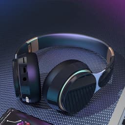 TuseRxln Bluetooth hoofdtelefoon – Over-ear – 65 uur speelduur – 1 stuks – Voor telefoon/PC/TV – blauw — thumbnail 4