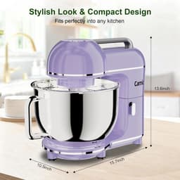 Kneedmachine Keukenmachine - Bakmachine Mixer - Zelf Bakken - 3-in-1 Functionaliteit - 7 Liter Capaciteit - Lichtpaars — thumbnail 4