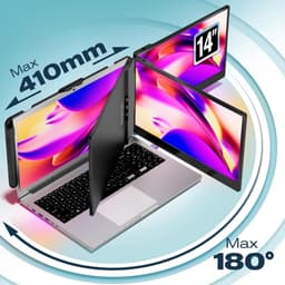 MIRA® Professionele Portable Monitor Pro 2024 - Full HD - 13” / 16.5” Tri-Screen - Laptop Scherm Uitbreider - Zwart - ‎36cm x 21cm x 4cm — thumbnail 3