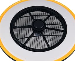 REALITY VARPULA - Ventilator - Zwart-goud - incl. 1x SMD 28 W - Afstandsbediening - Geintegreerde dimmer - Traploos instelbare lichtkleur - Zomer- en wintermodus - 6 snelheidsniveaus — thumbnail 2
