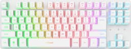 Trust GXT 831W Thado - Gaming Toetsenbord - TKL - RGB - Draadloos - QWERTY US - Wit — thumbnail 1