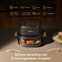 Mova Aeroglass AF20 Pro Glazen Airfryer - Dubbele Capaciteit 4L + 2.5L - Borstelloze Grill — thumbnail 4