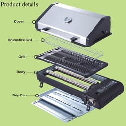 Soroh® - Camping barbecue - Draagbare BB - Outdoor kooktoeste- Gas barbecu - Multifunctionele gril - Camping gasstel - Portable barbecue oven - Kampeer kooktoestel — thumbnail 2