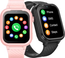 GPSHorlogeKids© - GPS horloge kind - smartwatch kinderen - WhatsApp - 4G videobellen - spatwaterdicht - SOS alarm - SMS - incl SIM - Turn Roze — thumbnail 4