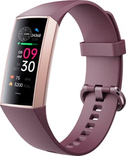 Kiraal Horizon - Stappenteller - Activity Tracker - Temperatuurmeter - Bloeddrukmeter - Hartslagmeter - Smartwatch - Horloge - Dames - Nederlandse Handleiding - Lila Paars — thumbnail 1