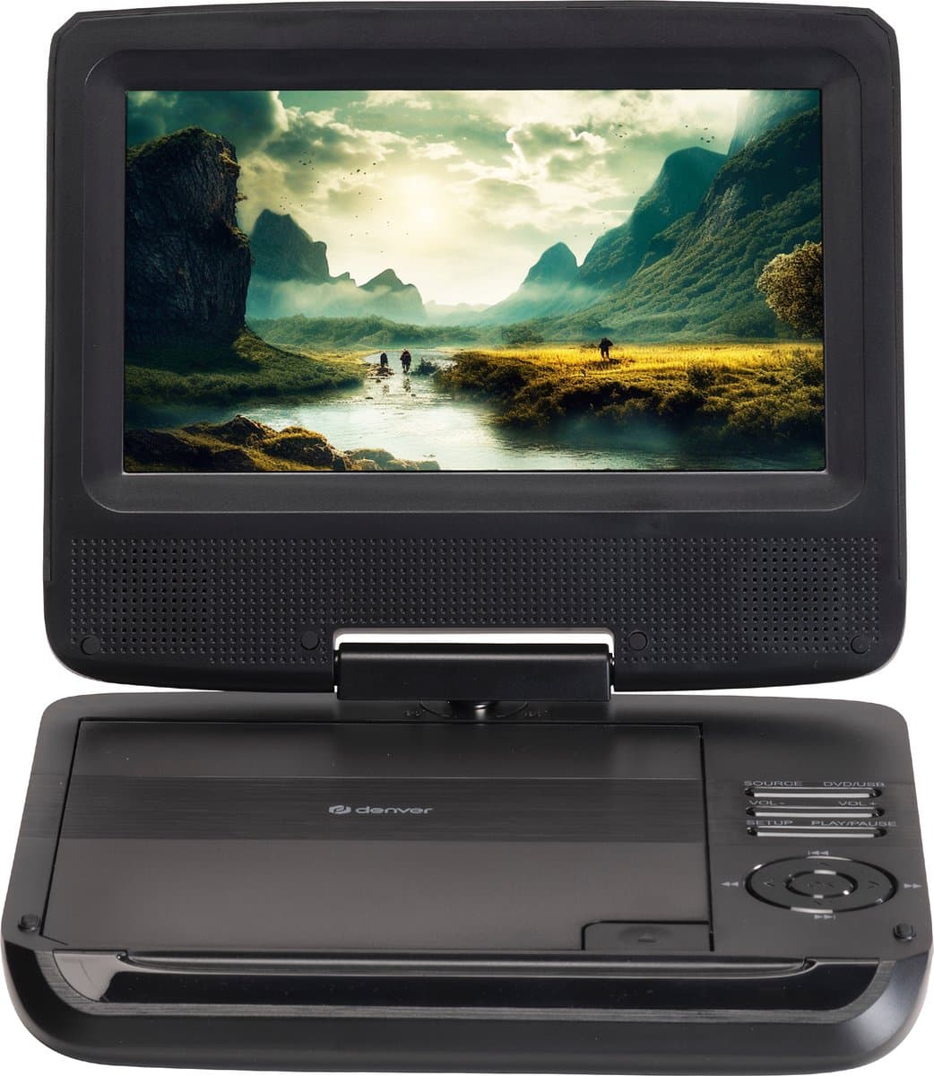 Denver Draagbare DVD Speler Auto - 7 inch - Incl. Hoofdsteunhouder - USB - Draaibaar Scherm - MT792 — afbeelding 1