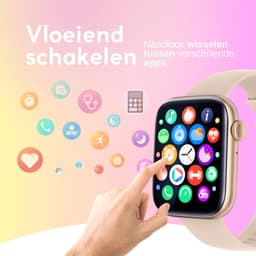 GØDLY Premium Smartwatch - Sporthorloge - Horloge Dames & Heren - Bluetooth - GPS - Roze — thumbnail 3