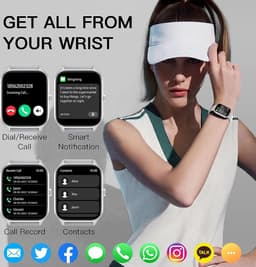 Fairweather Smartwatch Pro – Dames – HD – Stappenteller – Slaapmeter – hartslagmeter – Geschikt voor iOS en Android — thumbnail 4