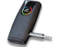 Blue Bron CB 5.3 Bluetooth Receiver Auto AUX – 3,5 mm Bluetooth Ontvanger voor Autoradio & Versterker – 15 uur Accu – Micro-SD