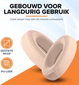 Oorkussens geschikt voor Beats By Dr. Dre Studio 2.0/3.0 wireless - Koptelefoon oorkussens voor Beats Studio goud — thumbnail 3