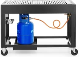 HENDI Gasbarbecue – Zwart – 10kW – 1260x580x900 mm – Windbestendig – Energiezuinig – Gemakkelijk te verplaatsen — thumbnail 4