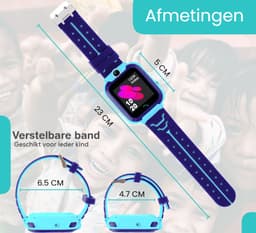 VUBIO B1 Kinder Smartwatch Blauw - Inclusief Simkaart - Bellen & Camera - Super Leuk Horloge Voor Kinderen Met Alles Wat U Nodig Heeft Voor De Veiligheid Van Uw Kind! — thumbnail 2