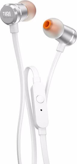 JBL Tune 290 - In-ear Oordopjes Bedraad - Oortjes met Microfoon - 3.5 mm Koptelefoon Aansluiting - Aluminium Design - Pure Bass Sound - Zilver — thumbnail 1