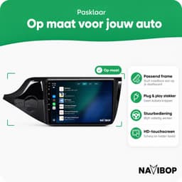 Navibop Autoradio geschikt voor Kia Ceed 2012 t/m 2018 - Draadloos Apple CarPlay & Android Auto - 9 inch touchscreen - Android 15 - 4GB/64GB - Navigatie - Bluetooth - DAB+ ready - 2 din - 2012 2013 2014 2015 2016 2017 2018 — thumbnail 4