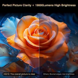 Beamer Full HD 1080P - 26000 Lumen Helderheid - 199 Watt Vermogen - LCD Scherm - Android Smart TV - Voor Thuis Theater — thumbnail 3