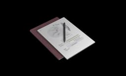 reMarkable Paper Pro met Marker Plus en Burgund Book Folio Hoes - digitaal notitieblok — thumbnail 2