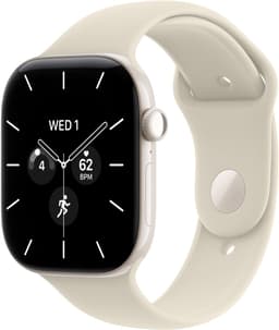 Apple Watch Series 12 - Wifi + 5G - 46 mm - Parelwit - M/L — thumbnail 1
