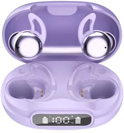 De Beste Gadgets Sleep Earbuds – Slaap Oordopjes voor Zijslapers – Bluetooth 6.1 – Noise Cancelling – White Noise – 48 Uur Batterij – USB-C – Paars — thumbnail 1