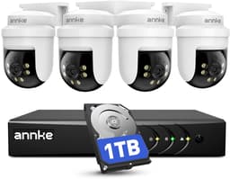 Bewakingscamera Set 5MP PTZ - 1 TB Opslag - Bedraad - Zwart - Voor Binnen En Buiten — thumbnail 1